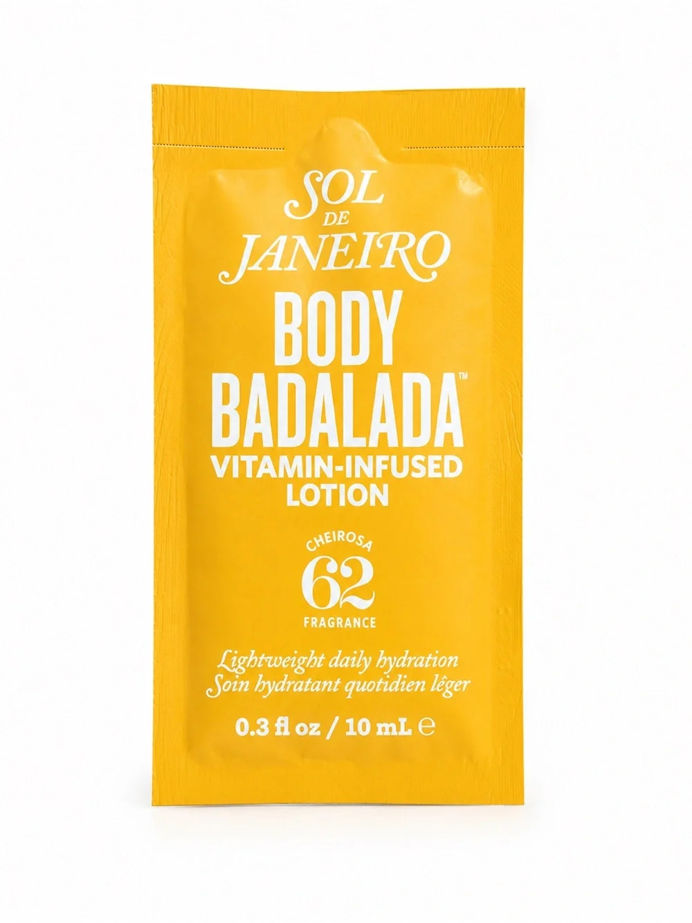 Sol de Janeiro Orange Clear PVC Cosmetic Bag w/ Body Badalada Lotion Sample